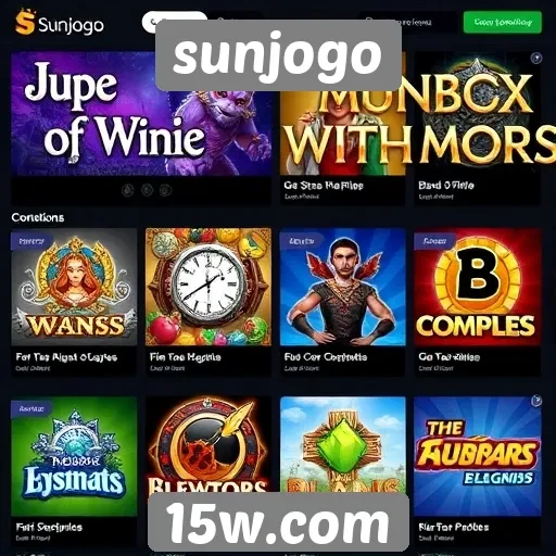 Análise dos jogos mais populares no site sunjogo